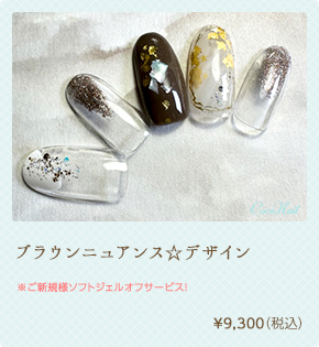 ブラウンニュアンス☆デザイン ¥9,300（税込）