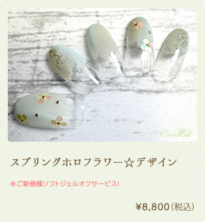 スプリングホロフラワー☆デザイン ¥8,800（税込）